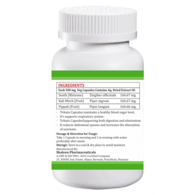 MORSAN HEALTHCARE TRIKATU CAPSULES Capsule 500 mg Pack Of 1 MORSAN HEALTHCARE TRIKATU CAPSULES Capsule 500 mg Pack Of 1