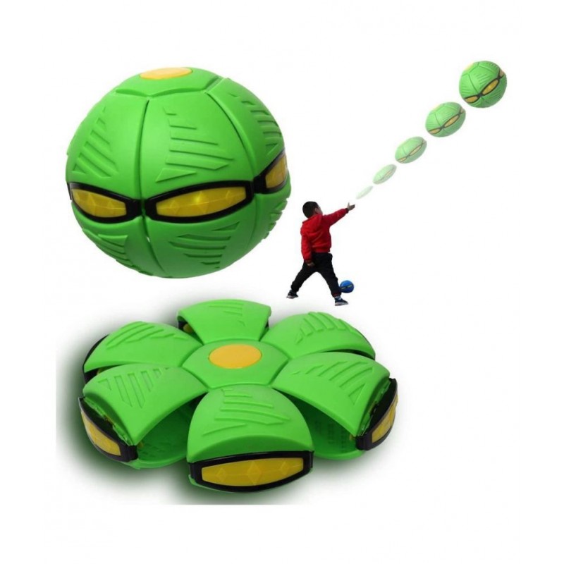 Magic Ball Decompression Multi-Function Throw Disc Ball with LED Light- Multicolor