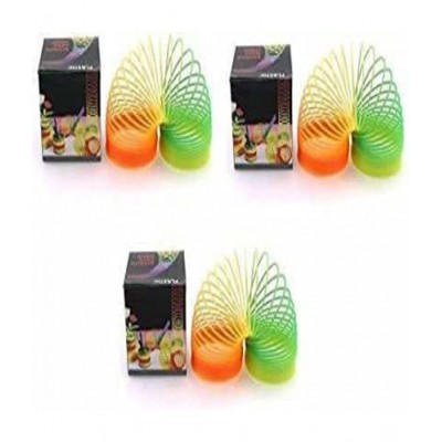 Magic Rainbow Spring Toy Magic Spring Set of 4 (Multi Color)