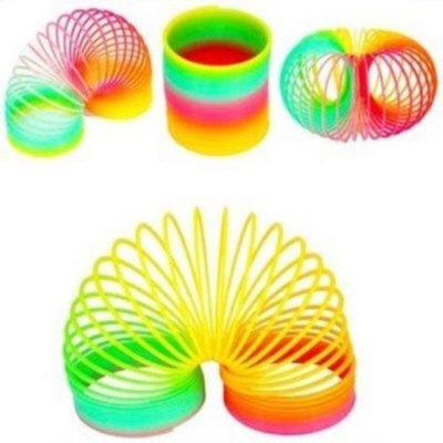 Magic Rainbow Spring Toy Magic Spring Set of 4 (Multi Color)