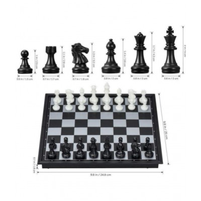 Magnetic Educational Chess Board Set with Folding Chess Board Travel Toys for Kids and Adults.