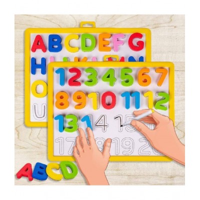 Magnetic Learn to Write Capital & Small Letters with Write & Wipe Magnetic Board  (Red)