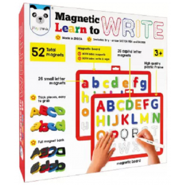 Magnetic Learn to Write Capital & Small Letters with Write & Wipe Magnetic Board  (Red)