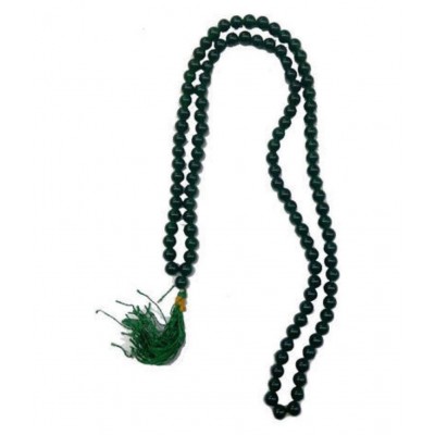Malabar Gems Natural Green Jade 108 Beads 5mm Rosary Mala- Lab Certified