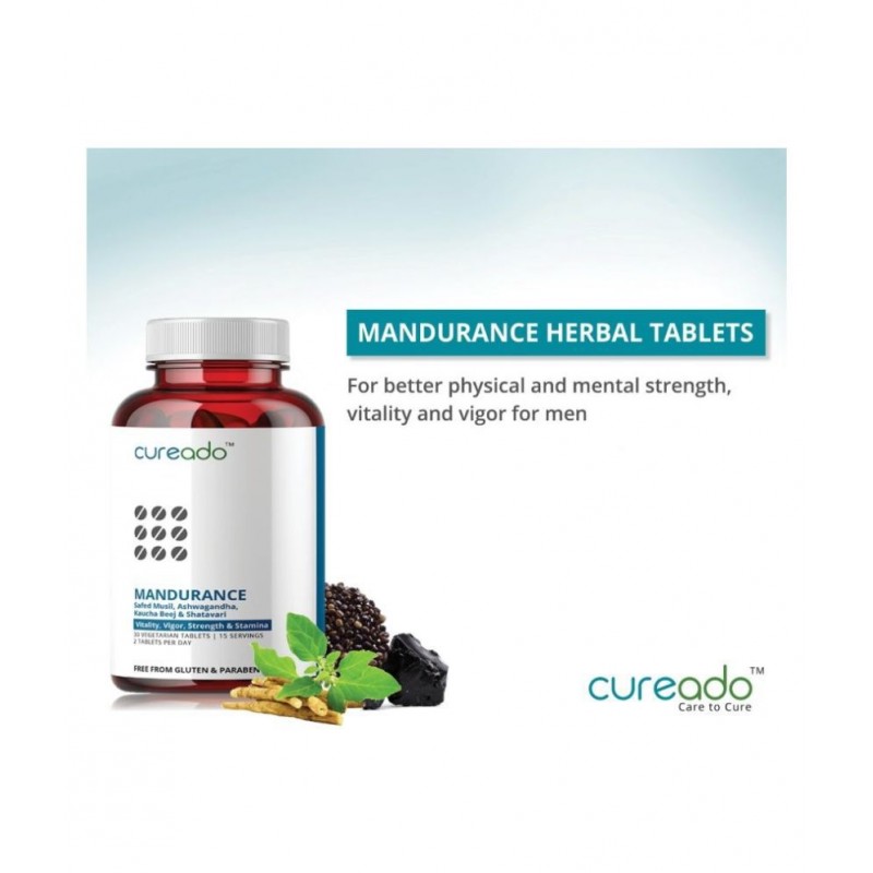 Mandurance Tablets for Men with Safed Musli, Kaucha Beej , Ashwagandha, Shilajit and more for Vigor & Vitality (30 Tablets) Mandurance Tablets for Men with Safed Musli, Kaucha Beej , Ashwagandha, Shilajit and more for Vigor & Vitality (30 Tablets)