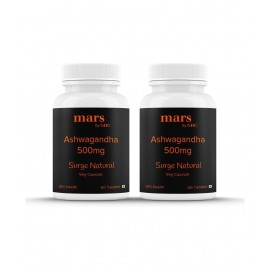 Mars by GHC Ashwagandha Capsule 60 no.s Pack Of 2