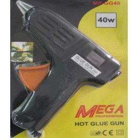 Mega 40 Watt Hot Melt Glue Gun With 12 Glue Sticks (9.25 Inches Long)  Free