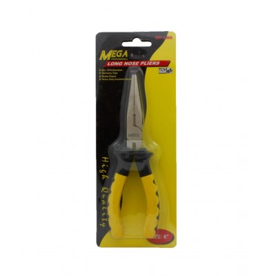Mega MP-LN6 Iron Professional Long Nose Pliers - Yellow