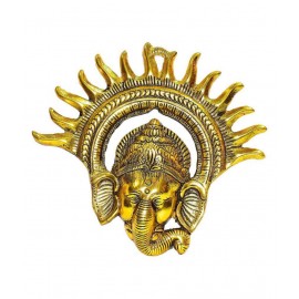Metal Lord Ganesh Face Idol Metal Ganesh Door Hanging Metal Golden Hanging Ganpati ji Murti for Home Decor Wall Decor Office Decor Metal Ganesha for Main Door Metal Lord Ganesh Face Idol Metal Ganesh Door Hanging Metal Golden Hanging Ganpati ji Murti for Home Decor Wall Decor Office Decor Metal Ganesha for Main Door