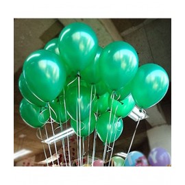 Metallic Balloons for Christmas Decoration - Green - 50 pcs