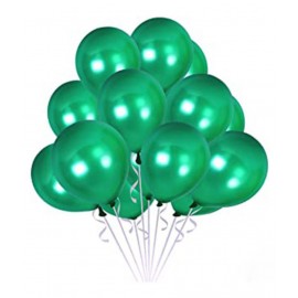 Metallic Drak Green Balloons - Pack of 35