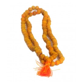 Mihini Haldi Mala, Turmeric (haldi) Mala 108+1 Beads, Turmeric Rosary Mihini Haldi Mala, Turmeric (haldi) Mala 108+1 Beads, Turmeric Rosary
