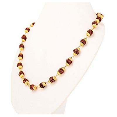 Moksha Rudraksha Cap Mala (Length -38 cms)