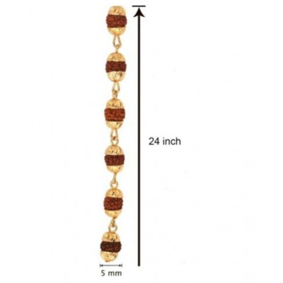 Moksha Rudraksha Cap Mala (Length -38 cms)