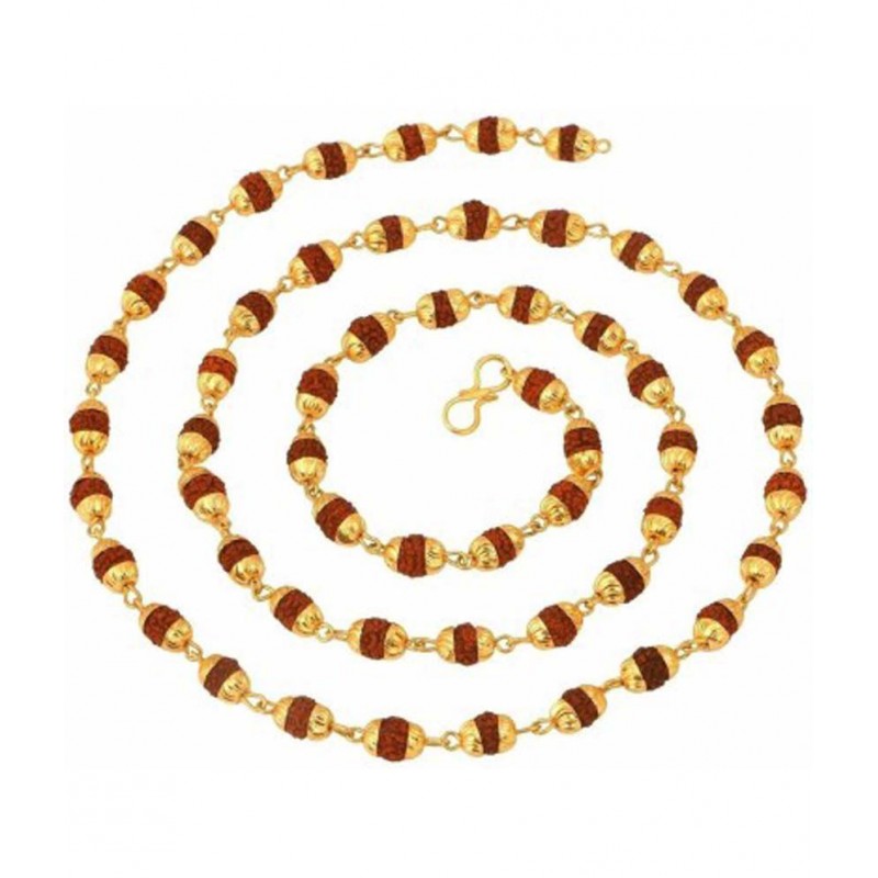 Moksha Rudraksha Cap Mala (Length -38 cms)