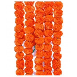 Molika Marigold Orange Garland - Pack of 5