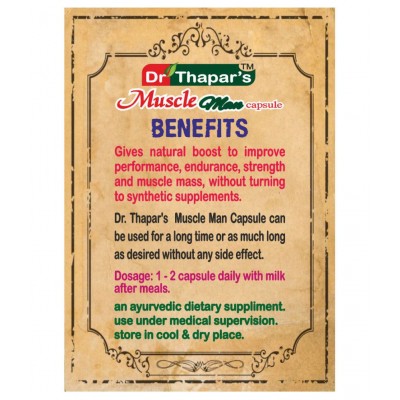 Muscle Man Dr. Thapar's Herbal 60 Capsule 500 mg