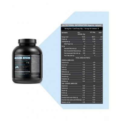 MuscleBlaze 100% Whey Protein, Ultra Premium Whey Blend (Rich Milk Chocolate, 1.8 kg / 4 lb, 54 Servings)