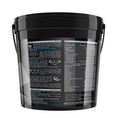 MuscleBlaze 100% Whey Protein, Ultra Premium Whey Blend (Rich Milk Chocolate, 4 kg / 8.8 lb, 121 Servings)