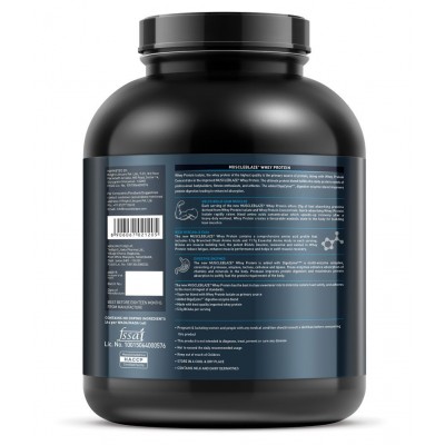 MuscleBlaze 100% Whey Protein, Ultra Premium Whey Blend (Strawberry, 2 kg / 4.4 lb, 62 Servings)