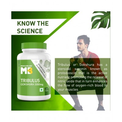 MuscleBlaze Ayurveda For Performance, Tribulus 1000 mg, (60 Tablets)