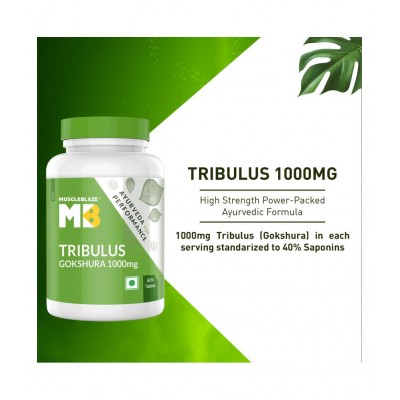 MuscleBlaze Ayurveda For Performance, Tribulus 1000 mg, (60 Tablets)