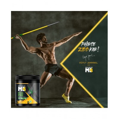 MuscleBlaze BCAA Pro, 7g Vegan BCAAs & 100% RDA of Vitamin C (Natural Orange, 250 g, 16 Servings)