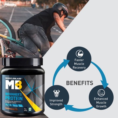 MuscleBlaze Beginner's Whey Protein (400 g, Chocolate) MuscleBlaze Beginner's Whey Protein (400 g, Chocolate)
