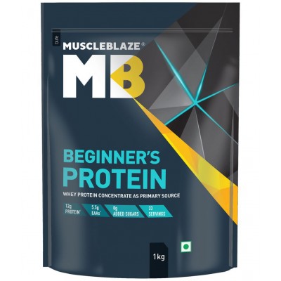 MuscleBlaze Beginners WheyProtein & Shaker 1 kg