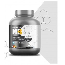 MuscleBlaze Biozyme Whey Protein (Magical Mango, 2 kg / 4.4 lb, 60 Servings)