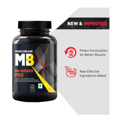 MuscleBlaze Burner PRO | 1000mg L- Carnitine | 400mg Garcinia | Caffeine & Green Tea Extract, 60 tablets
