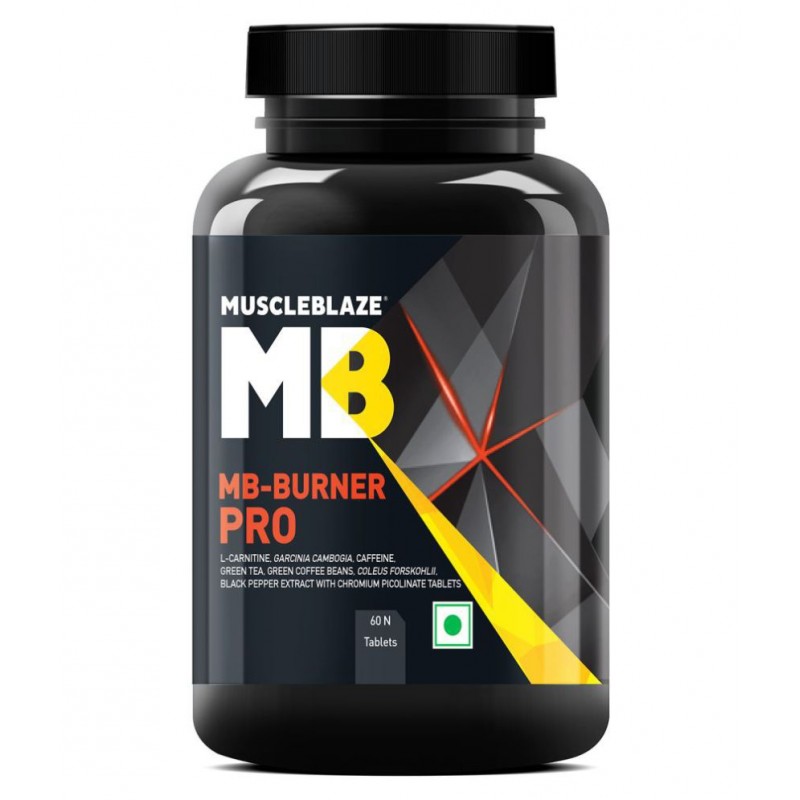 MuscleBlaze Burner PRO | 1000mg L- Carnitine | 400mg Garcinia | Caffeine & Green Tea Extract, 60 tablets
