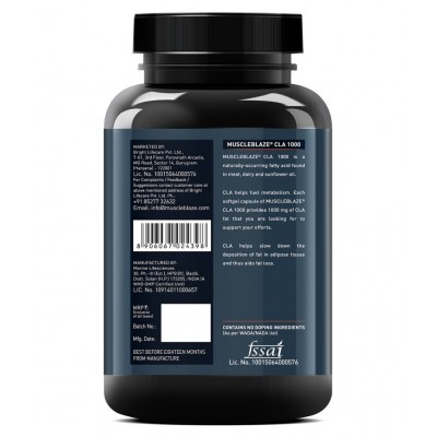 MuscleBlaze CLA 1000, Fat Burner, 90 Softgels