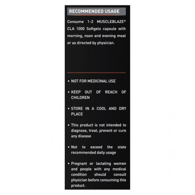 MuscleBlaze CLA 1000, Fat Burner, 90 Softgels