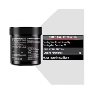 MuscleBlaze CREAPRO creatine with 100% creapure, 100g (Unflavoured)