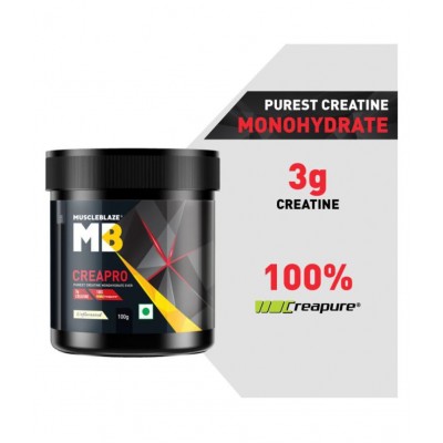 MuscleBlaze CREAPRO creatine with 100% creapure, 100g (Unflavoured)
