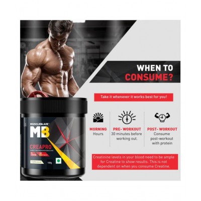 MuscleBlaze CREAPRO creatine with 100% creapure, 100g (Unflavoured)