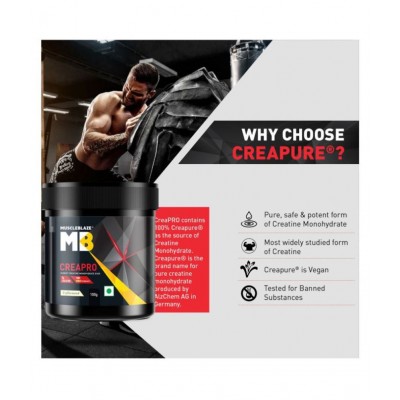 MuscleBlaze CREAPRO creatine with 100% creapure, 100g (Unflavoured)