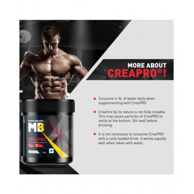 MuscleBlaze CREAPRO creatine with 100% creapure, 100g (Unflavoured)