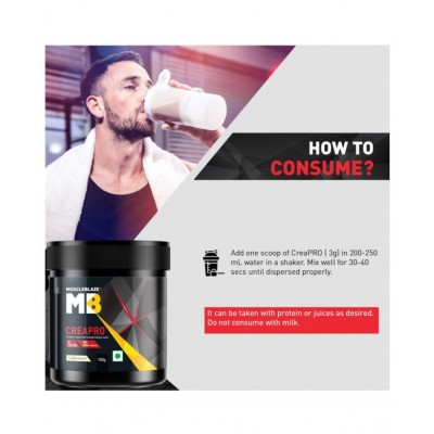 MuscleBlaze CREAPRO creatine with 100% creapure, 100g (Unflavoured)