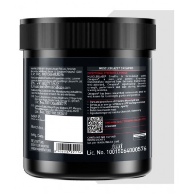 MuscleBlaze CREAPRO creatine with 100% creapure, 100g (Unflavoured)
