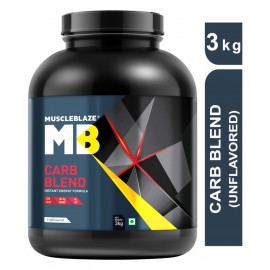 MuscleBlaze Carb Blend ,6.6 lb (3kg) Unflavored