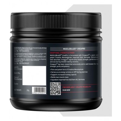 MuscleBlaze CreaPRO Creatine with Purest Creapure (Melon Twist, 250 g, 83 Servings) MuscleBlaze CreaPRO Creatine with Purest Creapure (Melon Twist, 250 g, 83 Servings)