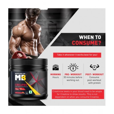 MuscleBlaze CreaPRO Creatine with Purest Creapure (Melon Twist, 250 g, 83 Servings) MuscleBlaze CreaPRO Creatine with Purest Creapure (Melon Twist, 250 g, 83 Servings)