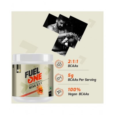 MuscleBlaze Fuel One BCAA 2:1:1, Nutrition for Performance, 5 g BCAAs (Fruit Punch, 340 g / 0.74 lb, 50 Servings)