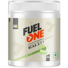 MuscleBlaze Fuel One BCAA 2:1:1, Nutrition for Performance, 5 g BCAAs (Green Apple, 200 g, 37 Servings)
