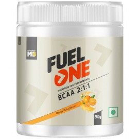 MuscleBlaze Fuel One BCAA 2:1:1, Nutrition for Performance, 5 g BCAAs (Orange Twist, 250 g / 0.55 lb, 37 Servings)