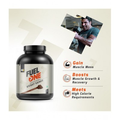 MuscleBlaze Fuel One Weight Gainer (Chocolate, 3 kg / 6.6 lb, 30 Servings)