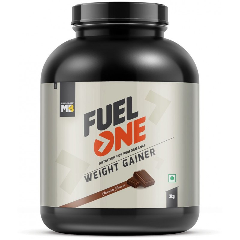 MuscleBlaze Fuel One Weight Gainer (Chocolate, 3 kg / 6.6 lb, 30 Servings)