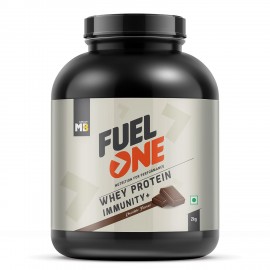 MuscleBlaze Fuel One Whey Protein, 24 g Protein, 5.29 BCAA, 4.2 g Glutamic Acid (Chocolate, 2 kg / 4.4 lb, 60 Servings)